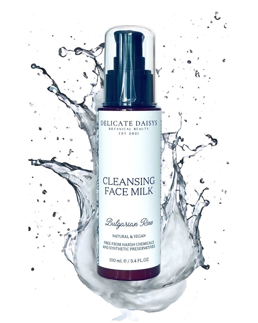 Cleansing Face Milk Bulgarian Rose - Delicate Daisys Botanical Beauty