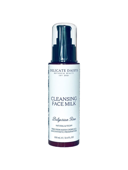 Cleansing Face Milk Bulgarian Rose - Delicate Daisys Botanical Beauty