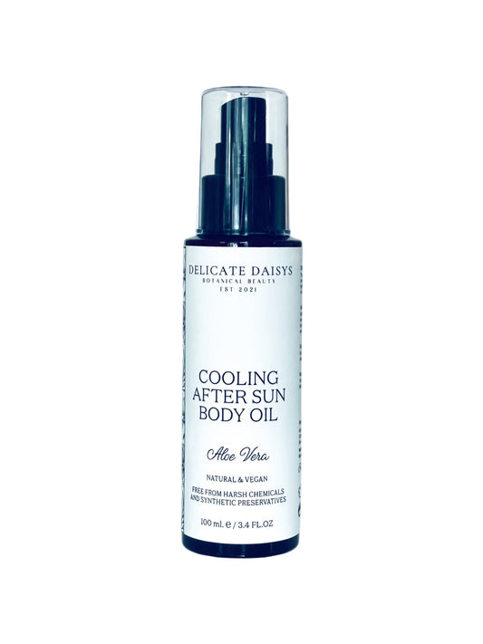 Cooling After Sun Body Oil Aloe Vera - Delicate Daisys Botanical Beauty