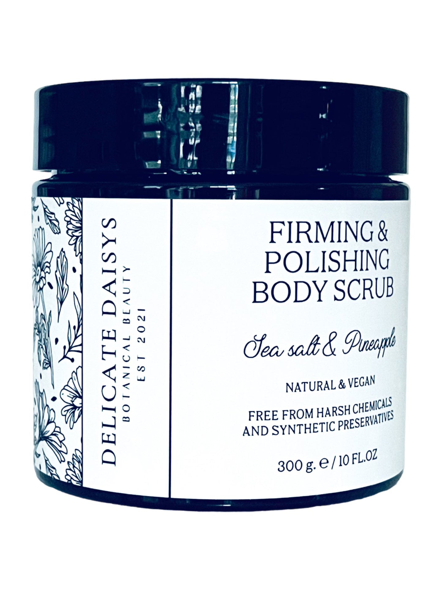 Firming & Polishing Body Scrub Sea Salt & Pineapple - Delicate Daisys Botanical Beauty