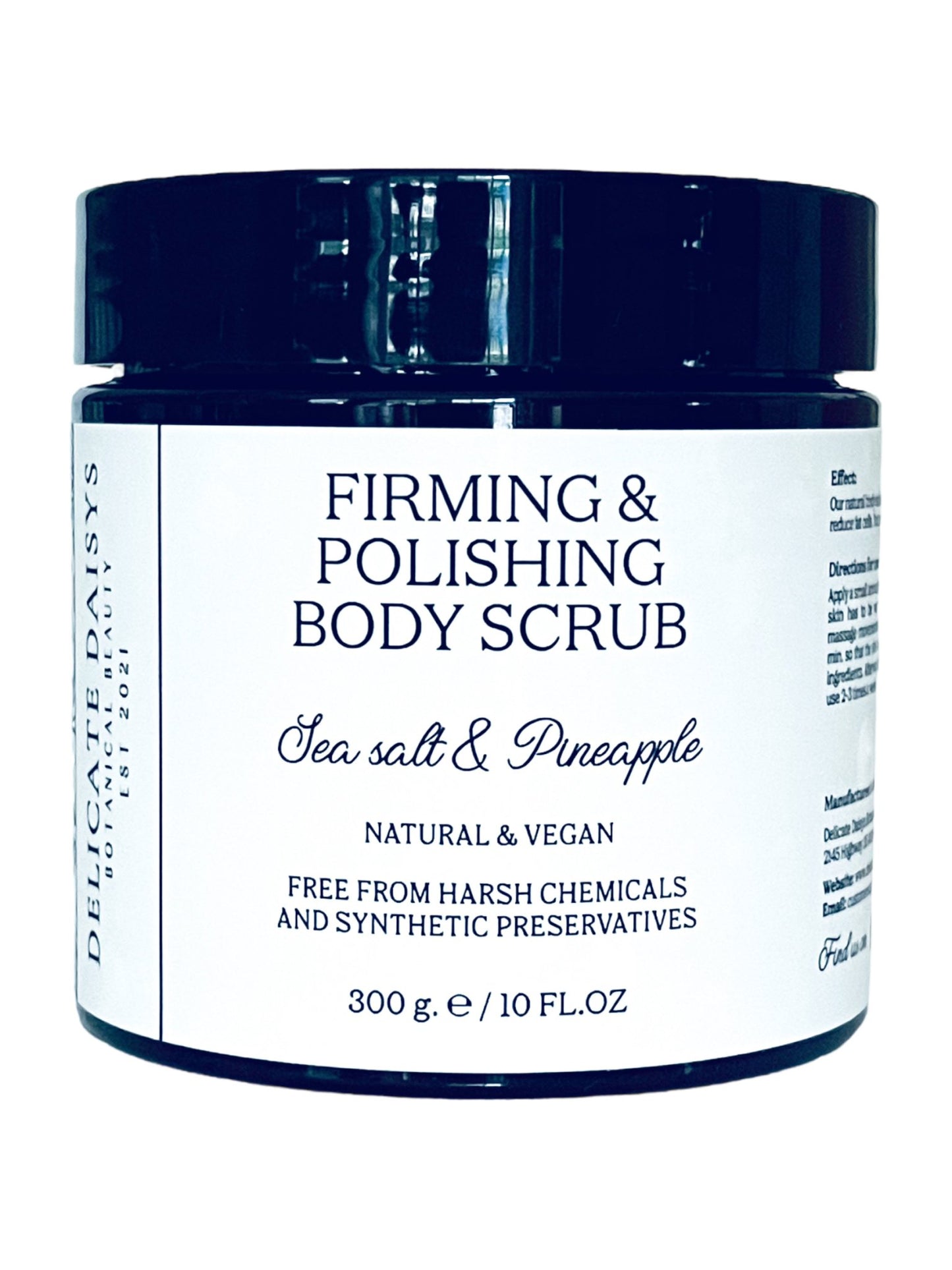 Firming & Polishing Body Scrub Sea Salt & Pineapple - Delicate Daisys Botanical Beauty