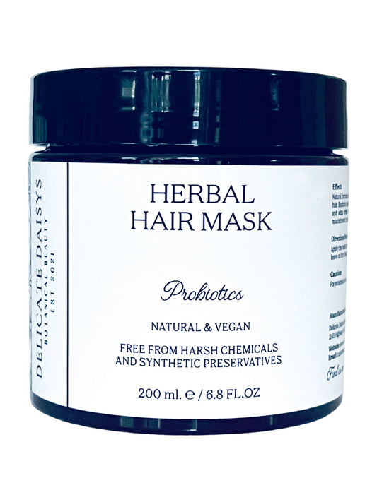 Herbal Hair Mask Probiotics - Delicate Daisys Botanical Beauty