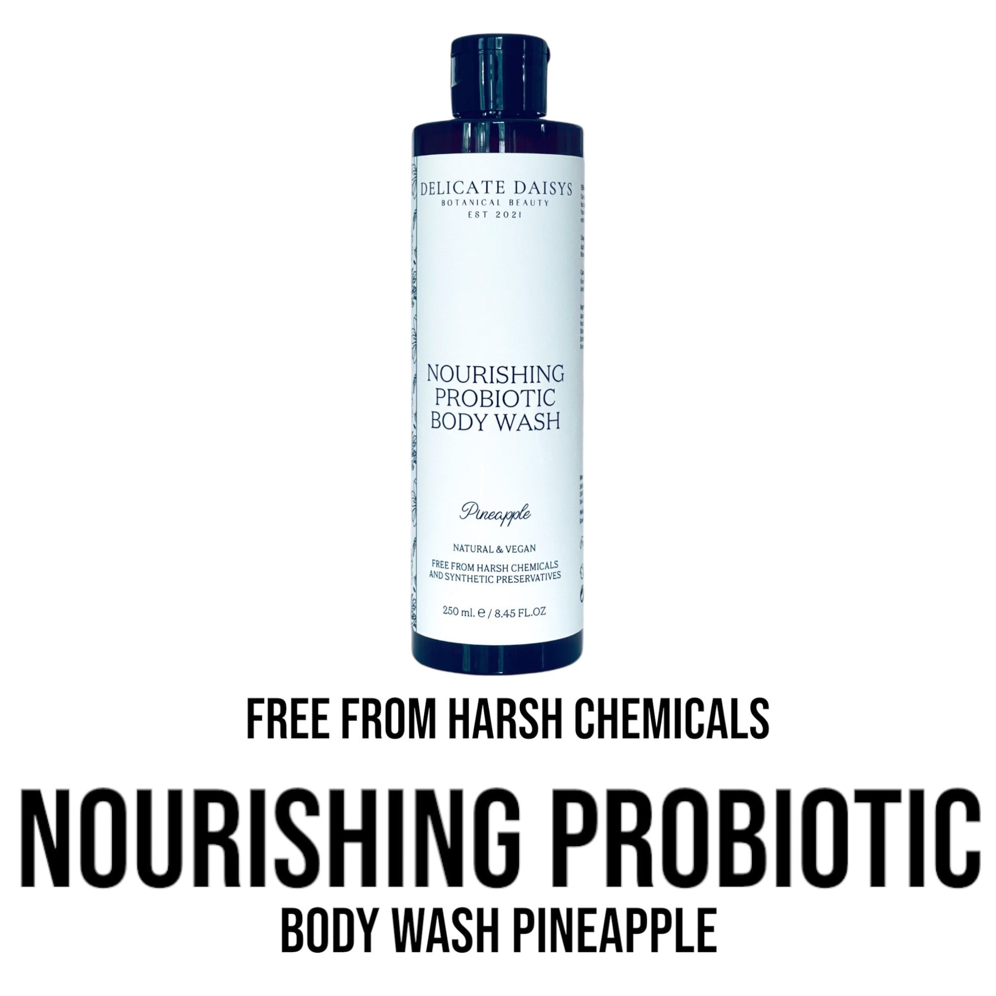 Nourishing Probiotic Body Wash Pineapple - Delicate Daisys Botanical Beauty