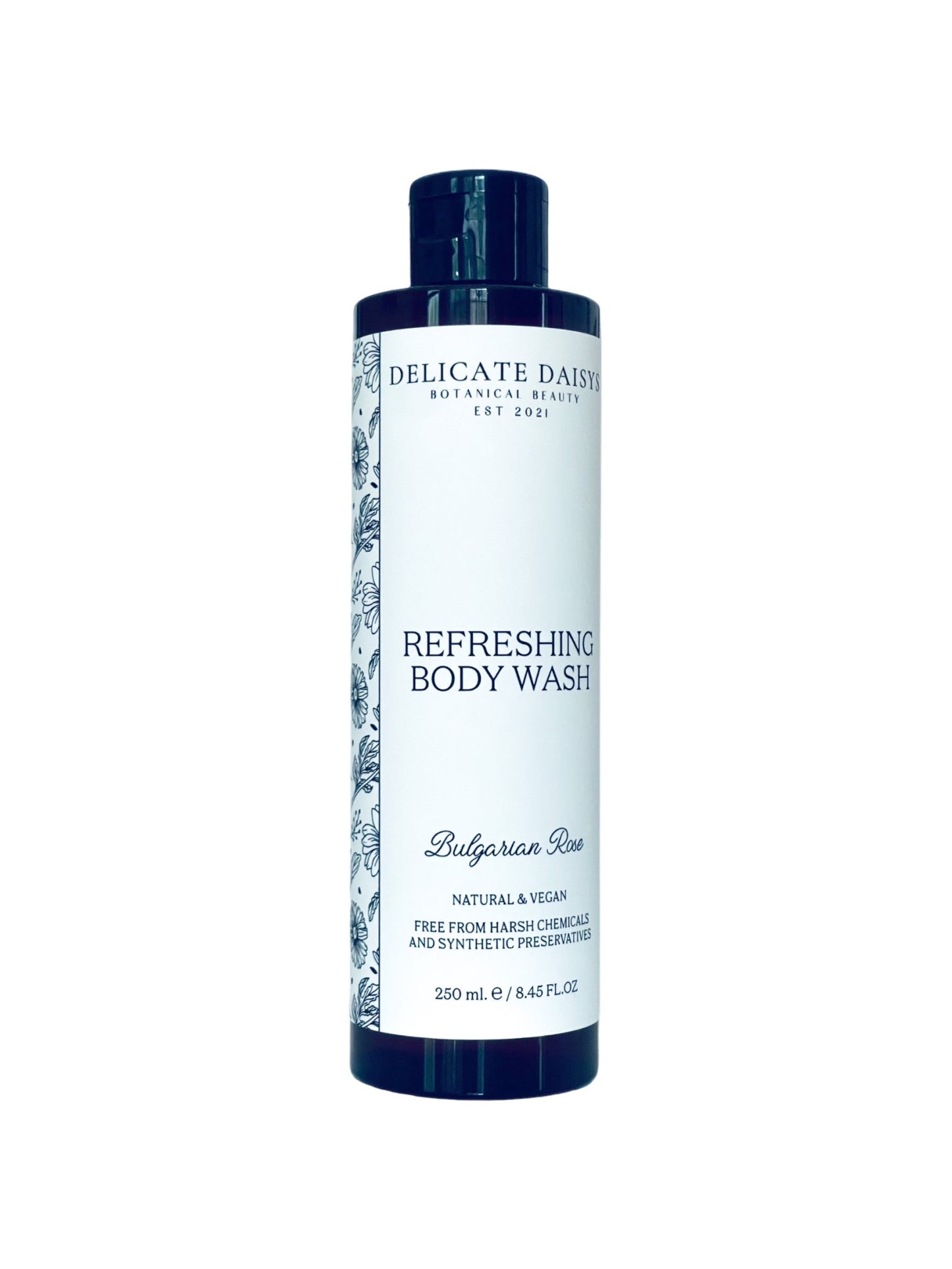 Refreshing Body Wash Bulgarian Rose - Delicate Daisys Botanical Beauty